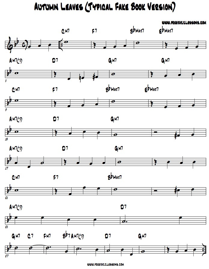 chord charts for smooth jazz piano